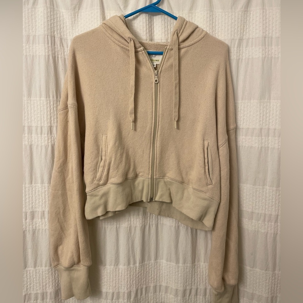 Offline Cream Hoodie Size L